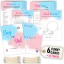 Baby Gender Reveal Games for Guests - 6 Funny Baby Shower Game Gender Neutral, Baby Shower Bingo Cards, Mommy Or Daddy, Old Wives Tales Baby Party Games