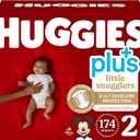 Huggies Little Snugglers Plus Diapers Size 2, 174 Count