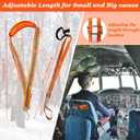 2Pack Deer Drag Harness Deer Drag Rope for Hunting Gear Deer Drag Strap for Deer Hunting Accessories with Safety Reflective Green Strap and Comfort Grip Handle