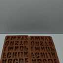 2pcs Large Letter Molds Silicone Alphabet Mold for Crayon, Cake Baking Decor (2)