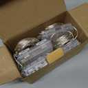 4-Pack Fairy Lights Battery Operated with Remote, Waterproof 33FT 100 LED Battery String Lights Outdoor Indoor, 8 Modes Twinkle Lights with Timer for DIY Home Centerpiece Christmas Decor (Cool White)