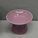 6.2 Inch Extra Wide Elevated Ceramic Cat Bowls, Food and Water Bowl Set for Elder Big Cats Small Dogs, Raised Design for Pet Easy Eating, Protect Cat's Spine Set of 1(Dark Purple-1pc)