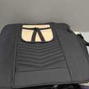 HChengkikz Car Seat Covers,Breathable and Waterproof Faux Leather Automotive Seat Covers for Cars,Anti-Slip Driver Seat Cover Universal Fit SUV Truck Pick-up Sedan(Style1,5 PCS Full Set,Black)