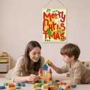 Forest Charger Christmas Wall Art Poster Canvas Print, Festive Cartoon Snowman Deer Tree Design, Merry Xmas Wall Decor for Home Living Room Bedroom Party, 12x16 Inches