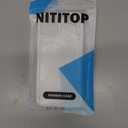 NITITOP Compatible with iPhone 7 Plus / 8 Plus Case Clear Cute Rose Flower Floral Leaves Pattern for Women Girls Color Frame Slim Durable Shockproof Protective Phone Cover - White