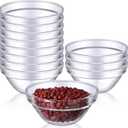 Tioncy 12 Pcs Small Glass Bowls Clear Round Pinch Bowls Stackable Ingredient Dish for Prep Containers for Spices Dipping Sauces Ice Cream Toppings Dessert Snack Candy Nuts(2.95 Inch,3 oz)