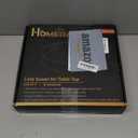 Lazy Susan Organizer Homerays 12 Inch Non-Skid Bamboo Lazy Susan for Kitchen Rotating Spice Rack with Handles, Wood Turntable for Kitchen Cabinet,Countertop (Bamboo, Medium)