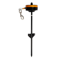 Lixit Bracket Mount and Stake Retractable Leash Tie Outs for Dogs (Stake, Small)