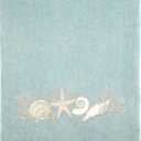 Avanti Linens - Bath Towel, Soft & Absorbent, Coastal Bathroom Essentials (Sand Shells Collection, Mineral)
