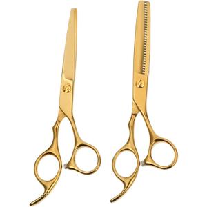 2pcs Hair Scissors Professional Stainless Steel Scissors Set Hair Cutting for Stylist