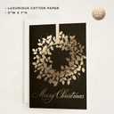 Minted Classic Wreath Christmas Cards, Folded 5x7 Holiday Greeting Cards