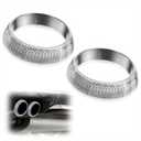 2PCS Exhaust Manifold Gasket, ID 2.5inch Universal Gaskets Exhaust Donut Gasket Replacement to Prevent Leaking Between Exhausts Manifold and Pipe