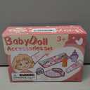 14 Pack Baby Doll Accessories, Baby Doll Feeding and Caring Set Includes Diaper Bag, Doll Diapers, Magic Bottle, Changing Mat for Girl Toddler Kid, Babies Pretend Play Set for Birthday Gift Christmas