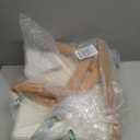 IBUYKE 10.2 H Small Foot Stool Ottoman, Rectangle PU Faux Leather Foot Rest with Padded Seat and Wood Legs, Modern Accent Ottoman Foot Rest for Living Room Bedroom Couch Office, White WBD013W