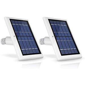 Wasserstein Solar Panel (2W 6V) Compatible with Arlo Ultra/Ultra 2, Arlo Pro 3/Pro 4, & Arlo Floodlight ONLY (2-Pack, 13.1ft/4m Cable, White) (Camera NOT Included)