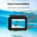 TELESIN Waterproof Housing Case for GoPro Hero 11 Hero 10 Hero 9 Underwater Diving Transparent Protective Cover Shell with Quick Release Mount