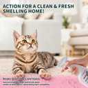 Pet Odor Eliminator Spray | Peach Blossom Scent | Plant-Based & Natural Formula, Pet Friendly, Home & Car | For Urine, Litter Box, Carpet | 16.9 fl oz