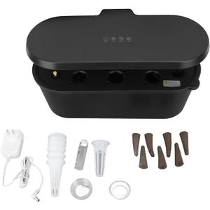 Hydroponics Growing System, Indoor Smart Garden LED Intelligent Vegetable Planting Machine, Plant Germination Kit Automatic Timer Healthy Freshs Herbs Vegetables (Black)