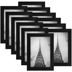4x6 Picture Frames Black Set of 12 for Wall Gallery Collage Photo Frames | Wall and Tabletop, HD Shatterproof Plexiglass