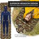 POWERLIX Camping Sleeping Pad - Ultralight Inflatable Camping Mattress Sleeping Mat for Backpacking, Hiking, Compact Lightweight Sleeping Pad for Camping, Inflation Bag/Repair Kit Included