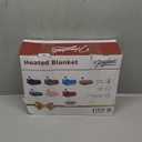Homemate Electric Heated Blanket Twin - 62"x84" Heating Blanket Twin Size 1/2/4/6/8 Hours Auto-Off 10 Heat Level Over-Heat Protection Flannel Sherpa Big ETL Certification (Ruby Red)
