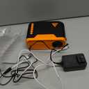 Mini Projector with WiFi and Bluetooth, Vamvo Native 1080P Portable Outdoor Movie Projector, 4K Support Video Projector for Phones/TV Stick/PS5/Laptop/HDMI/USB (Yellow)