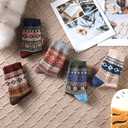 Wool Socks for Women - 5 Pairs Soft Cozy Knit Winter Warm Socks for Women Men