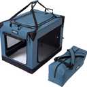EliteField 4-Door Folding Soft Dog Crate, Aluminum Frame