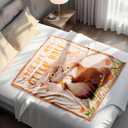 AceThrills Girlfriend Gifts for Girlfriend for Her, Wife Ideas for Wife Gift, Anniversary Blanket Gifts for Women - 50"  60" Otter Blanket (Light Orange)