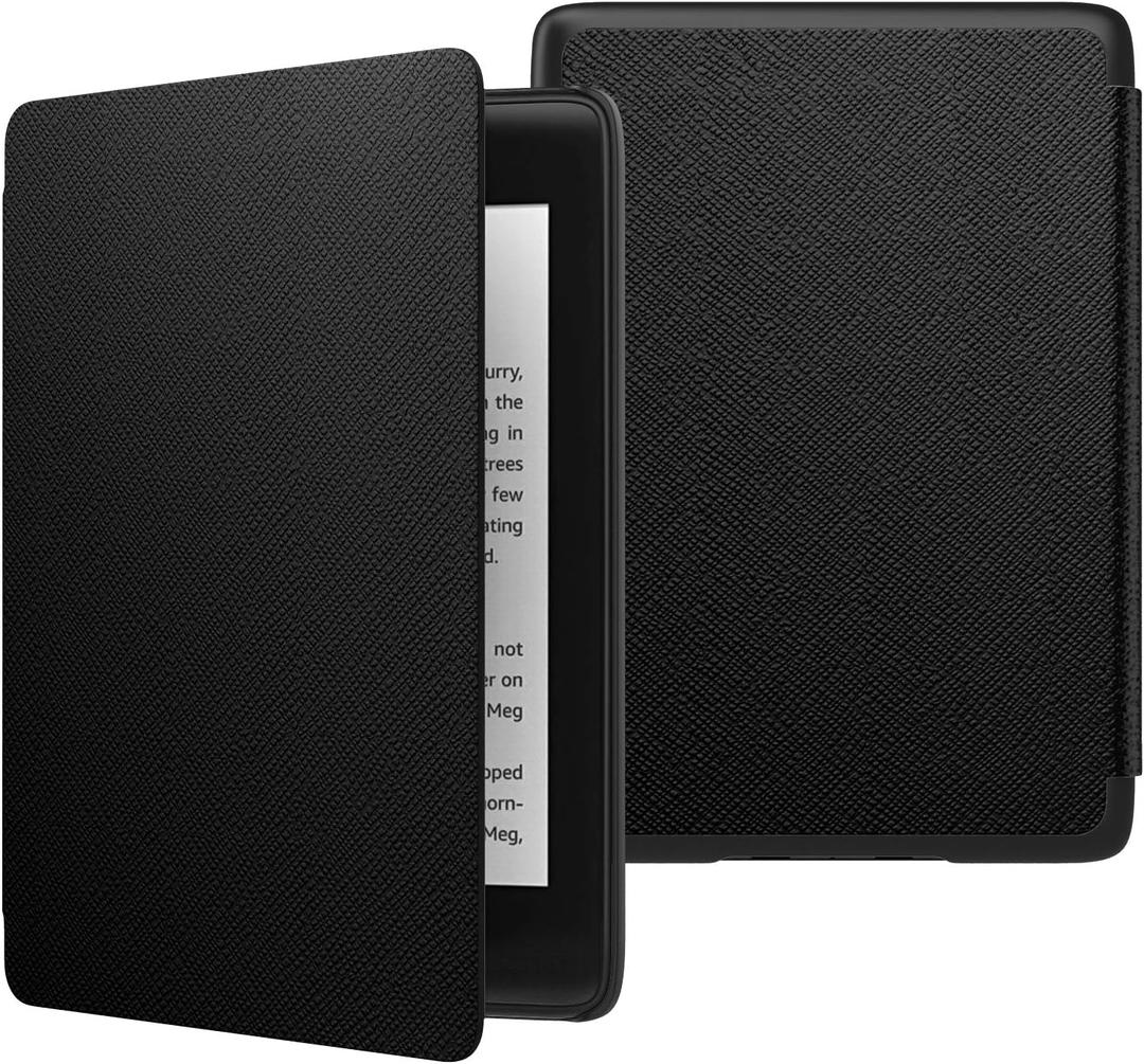 MoKo Case Fits 6" Kindle Paperwhite (10th Generation, 2018 Releases), Thinnest Lightest Smart Shell Cover with Auto Wake/Sleep for Amazon Kindle Paperwhite 2018 E-reader - Black