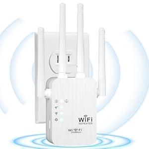 WiFi Extender,WiFi Extender Signal Booster for for Home & Outdoor,Device Servers Covers Up to 6000 Sq. ft and 35 Devices,Internet Booster,