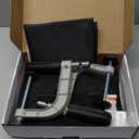 Hook On High Chair for Babies 6-36 Months - Portable Foldable Baby Feeding Seat with Carry Bag, Non-Slip Aluminum Clamp, Machine Washable Cover, BPA Free Booster Seat for Table (Black)