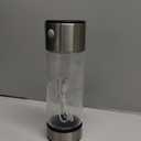 Hydrogen Water Bottle Generator 3 in 1,Portable Hydrogen Rich Health Water Bottles,Hydrogened Glass Ionizer Cup,Hydrogen Water Machine Travel Gift for Women/Men/Mom/Father/Grandpa/Grandma Office/Home (Silver)