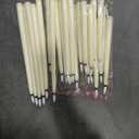 24 Pcs Flameless LED Taper Candles Battery Operated Candles 8.58'', 9.69'', 10.98'', 12.91'', 12.8'' Flameless Candlesticks Flickering for Halloween Christmas Church Wedding(Ivory)