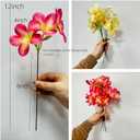 10 Bunch Pink Artificial Flowers Fake Plumeria Flower with Stems,12inch Real Touch Lifelike Frangipani Flower Bouquets for Wedding Engagement Party Cake Topper Spring Flowers Beach Decor