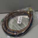 Giraffe Tools Leader Hose 5/8" x 4ft, Custom Length, No Kink, Flexible, Leakproof Water Hose, Male Female Fittings, 600 Burst PSI, 4ft, Black Orange