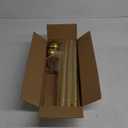 Gold Curtain Rods for Windows 66 to 120 inches, 1 inch Diameter Heavy Duty Curtain Rod, Adjustable Length Long Curtain Rod Modern Design, Size:32"-120"