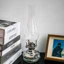 Oil Lamp Chimney 2 5/8 Inch × 10 Inch Clear Glass Lamp Chimney fit Central Draft Burners on Vintage and Antique Style Lamps Oil Lamp Parts