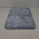 Soft Memory Foam Fluzzy Thick Plush Shaggy Bath Rugs,Extra Soft and Absorbent Cozy Microfiber Bath Carpets,Non-Slip Machine Washable Quick Dry Shower Bathtub Mat(Grey/Gray,19" x 31")