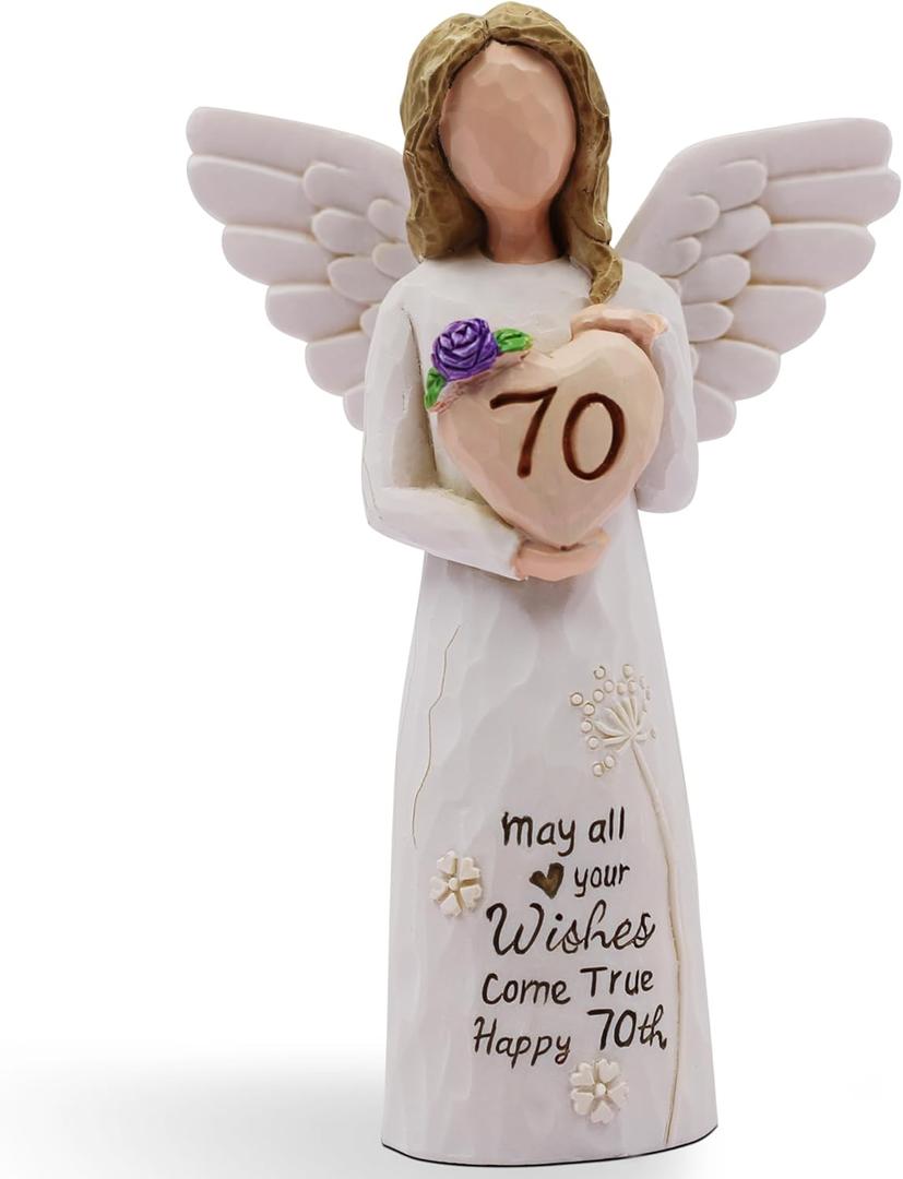 70th Birthday Gifts for Women, Meaningful 70th Birthday Gifts, Sculpted Hand-Painted Figurine