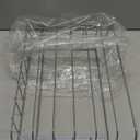 Household Essentials Tall Door Mount Cabinet Organizer, Sturdy Steel Wire Frame, Elegant Nickel Powder Finish, Mounts to Solid Surface, Included Hardware, Great for Tall or Large Items