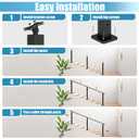 Complete Set 36" Cable Railing Post Kit, Black 25-35° Angle Drilled Stair Railing Post, Invisible Cable Railing System Kit, 1/8" Stainless Steel Cable, 2Pack with Cable Grommets (No Handrail)
