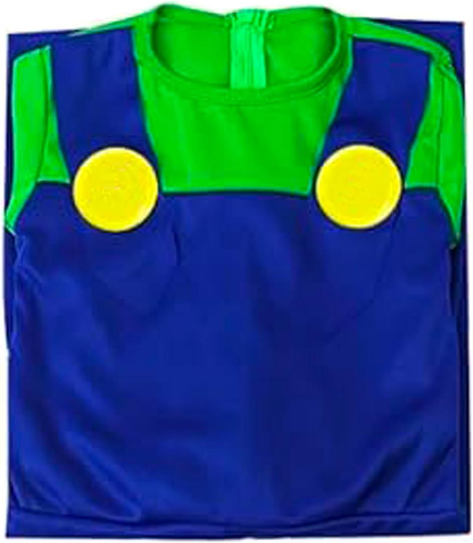 Super Brothers Adult Plumber Costume with Hat, Gloves, Moustache, L