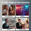 Professional Wireless Microphone for Podcast, Karaoke & Singing 2.4GHz Portable Dynamic Mic with 150ft Range, 8H Battery,Micrfono Inalmbrico for Streaming & Live Performance