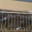 JASIWAY Gold in Sink Dish Drying Rack, Expandable Stainless Steel Small Dish Rack Over Kitchen Sink, Plate Drainer Strainer with Cutlery Holder & Cup Holders, Counter Space Saving Wire Dryer Rack (For 11.5"-30"W Sink)