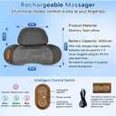 3-in-1 Neck Massager Pillow, Rechargeable Neck Massager with Heating and Traction Function, Pillow Massage Neck Hump for Shoulder Pain,Deep Tissue Pain Relief