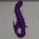 Purple Braid Hair Extensions 26 Inch Synthetic Long Ponytail Hair Extensions for Braids Cosplay Wig Suitable for Stage Party Costume Cosplay