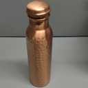 100% Copper Water Bottle - 34 oz Extra Large - Hammered Finish Pure Copper Water Bottle for Drinking - Handcrafted Ayurvedic Leak-Proof Vessel for Healthy Hydration - Premium Ocean Blue Gift Box