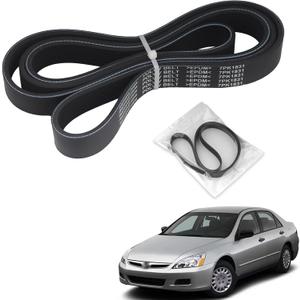 Engine Serpentine Drive Belt Compatible with Honda Accord 2008 2009 2010 2011 2012 L4 2.4L Gas DOHC- Accessories V-Ribbed Belt 56992R40A01 7PK1831