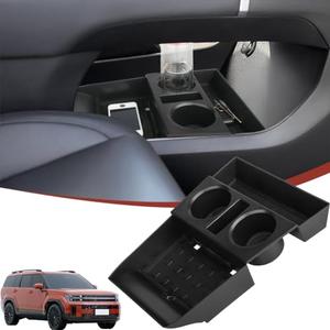 Salusy for 2024 2025 Hyundai Santa Fe Insert Glove Pallet Organizer Center Console Armrest Storage Box Tray Santa Fe 2024 2025 Accessories (2024 2025 Santa Fe Lower Console Tray)